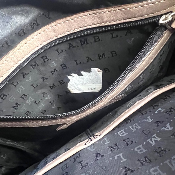 Vintage Y2K L.A.M.B By Gwen Stefani Hobo Bag Cool Tan Super Soft Quilted Leather - Picture 6 of 11